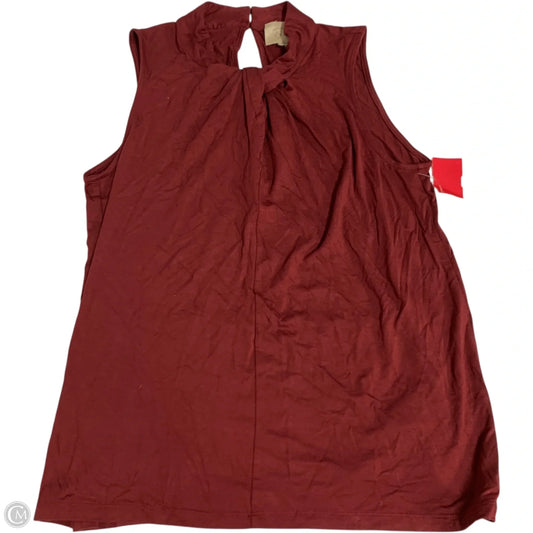 Top Sleeveless By vanessa virginia In Red, Size: S