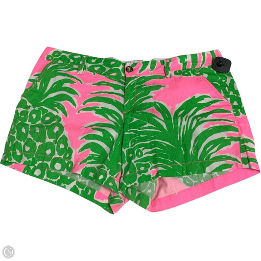 Shorts Designer By Lilly Pulitzer In Green & Pink, Size: 16