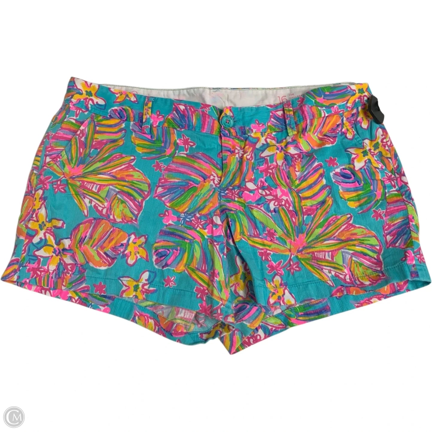 Shorts Designer By Lilly Pulitzer In Blue & Pink, Size: 16