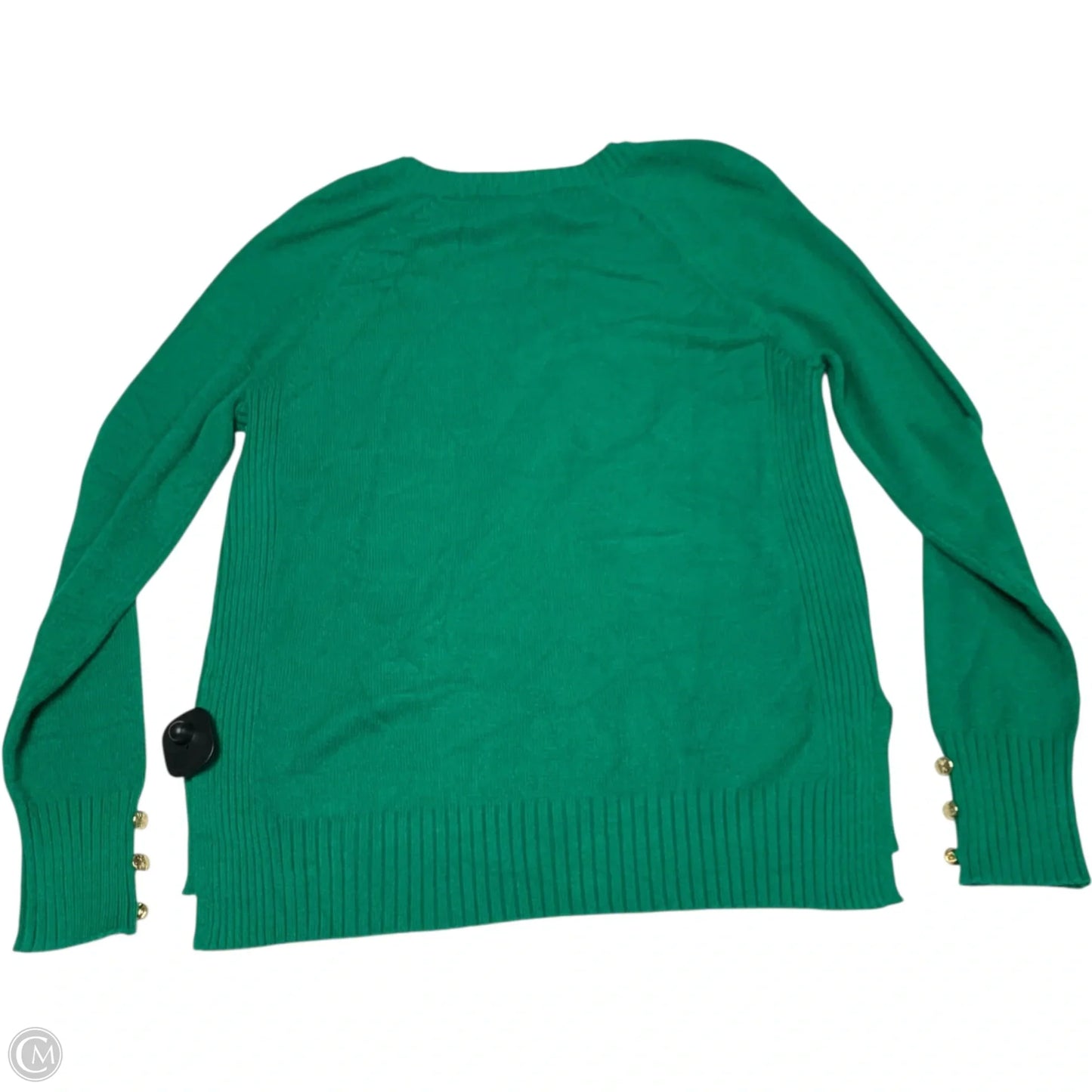 Top Long Sleeve Designer By Lilly Pulitzer In Gold & Green, Size: M