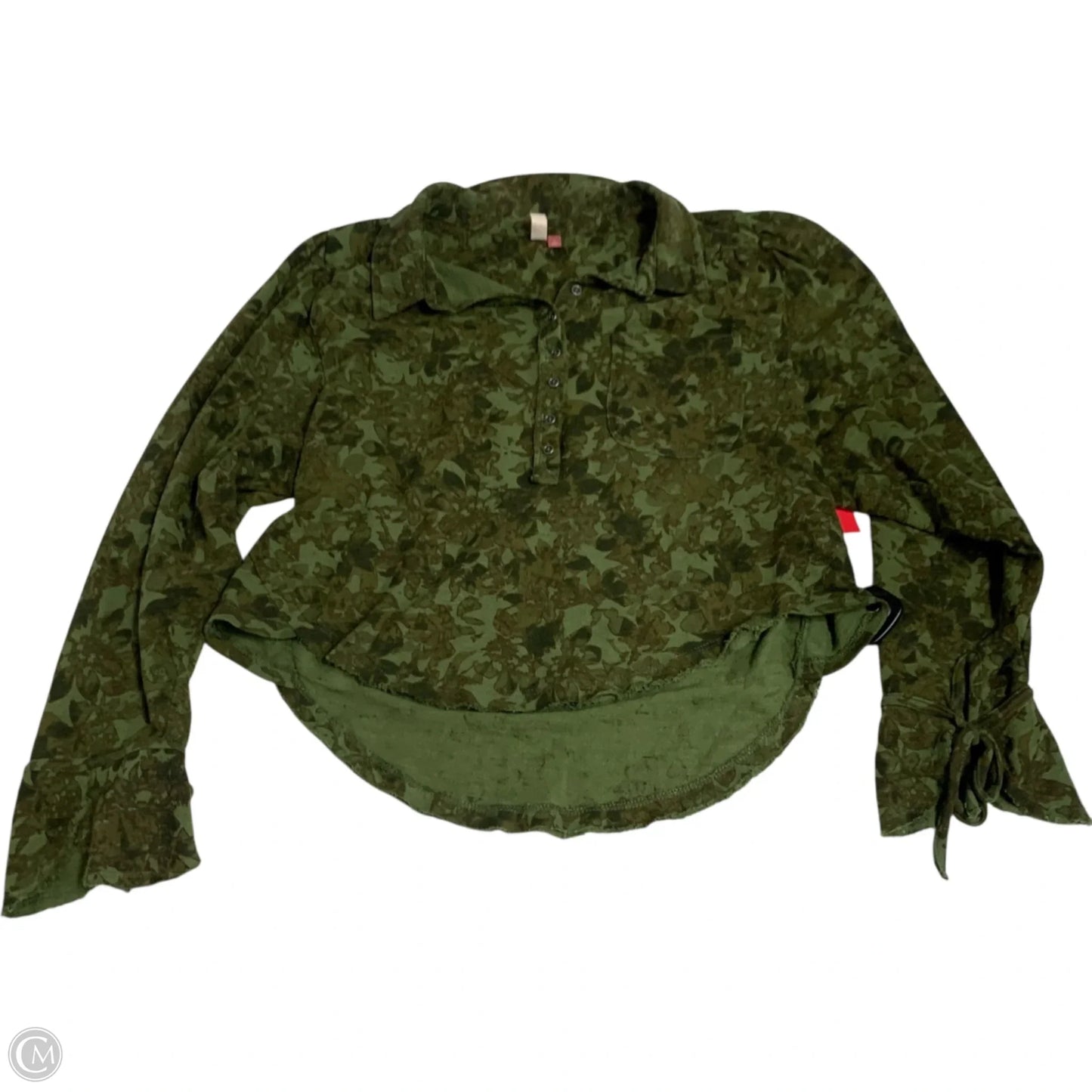 Top Long Sleeve By Pilcro In Green, Size: M