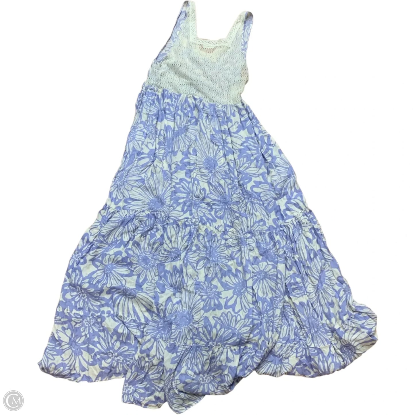 Dress Casual Maxi By Free People In Blue & White, Size: Xs