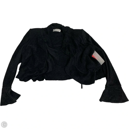 Sweater Cardigan Luxury Designer By St John Collection In Black, Size: Xs