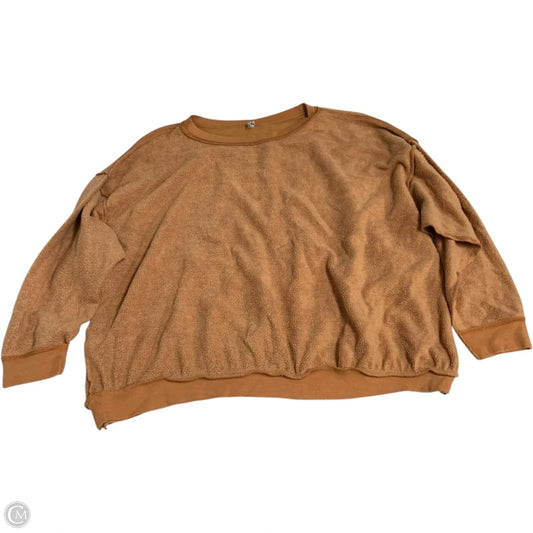 Sweatshirt Crewneck By Free People In Orange, Size: M