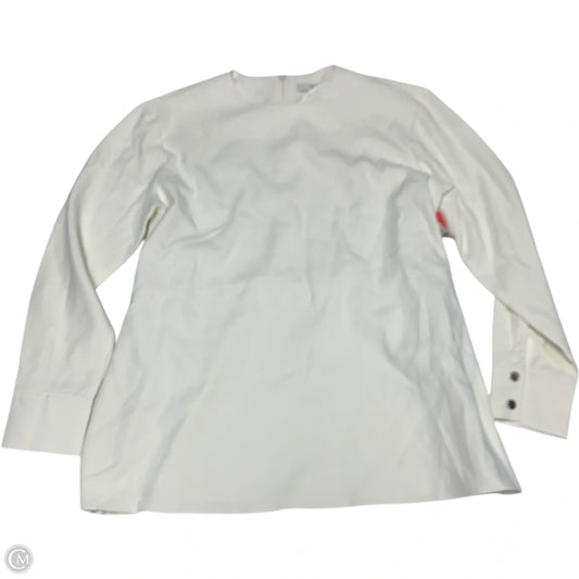 Top Long Sleeve By Tibi In White, Size: S