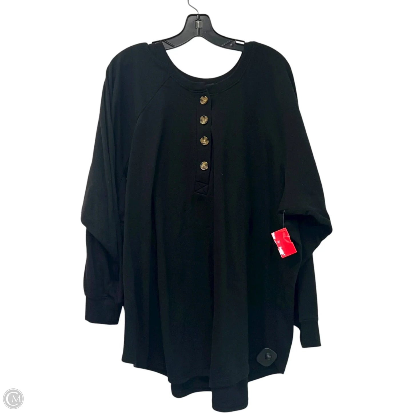 Sweatshirt Collar By Torrid In Black, Size: 4x