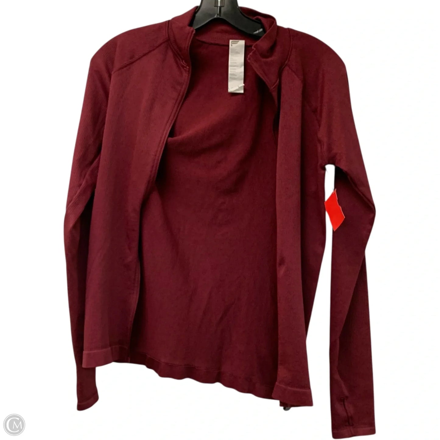 Athletic Jacket By Fabletics In Red, Size: S
