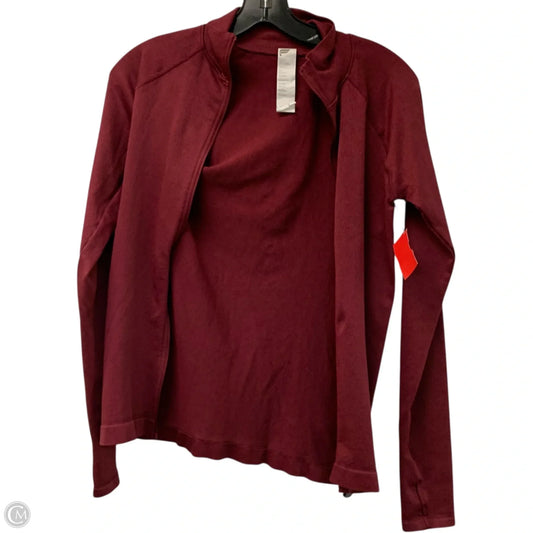 Athletic Jacket By Fabletics In Red, Size: S