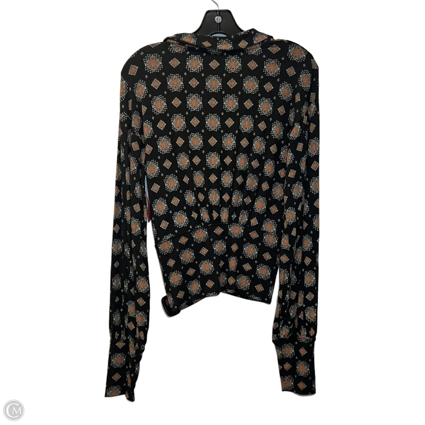 Top Long Sleeve By Free People In Green & Tan, Size: S