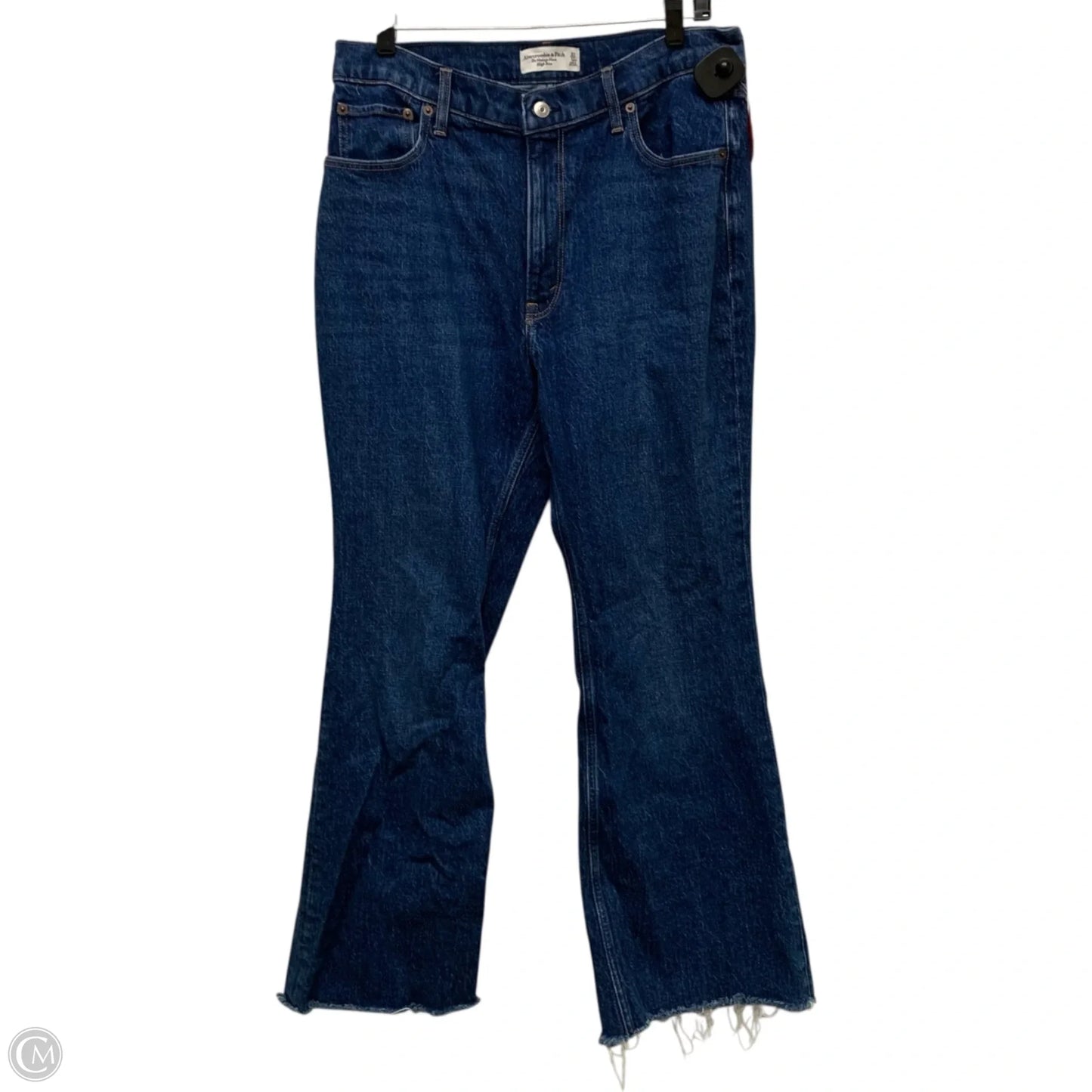 Jeans Flared By Abercrombie And Fitch In Blue Denim, Size: 12
