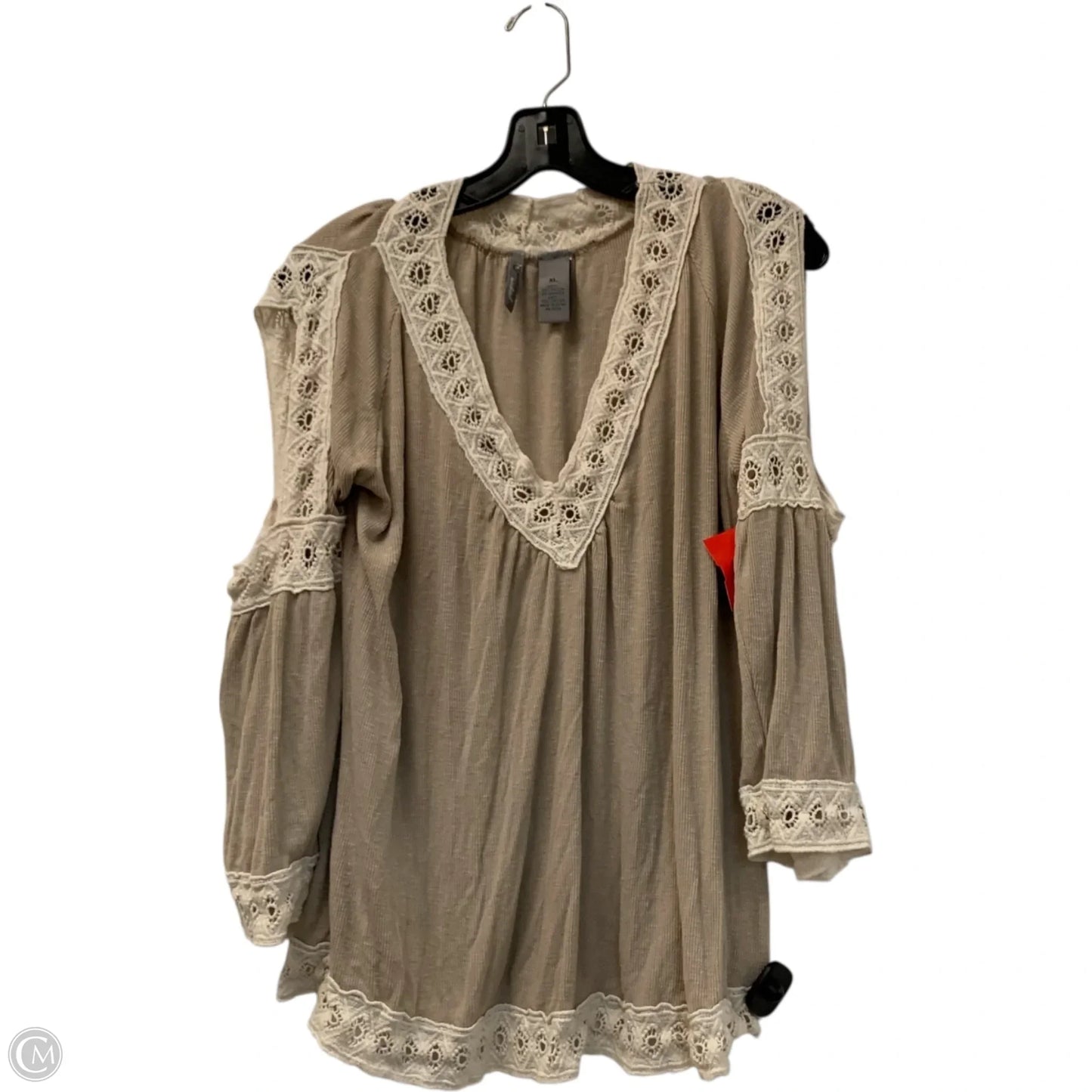 Top Long Sleeve By New Directions In Beige, Size: Xl