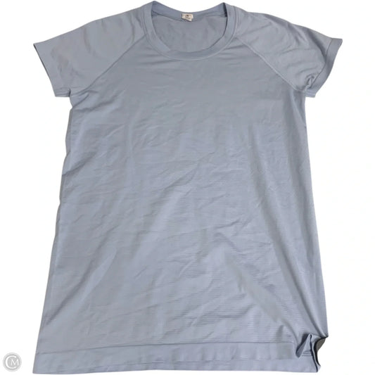 Athletic Top Short Sleeve By Lululemon In Blue, Size: M