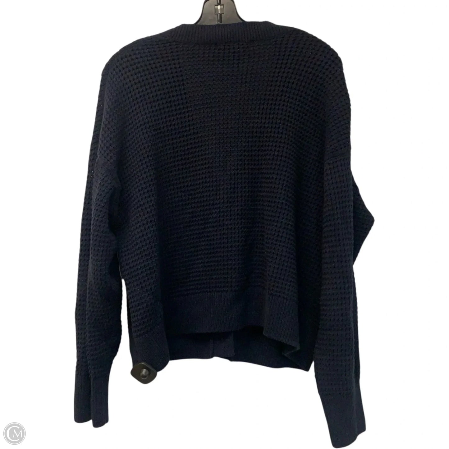 Sweater Cardigan By Banana Republic In Navy, Size: M