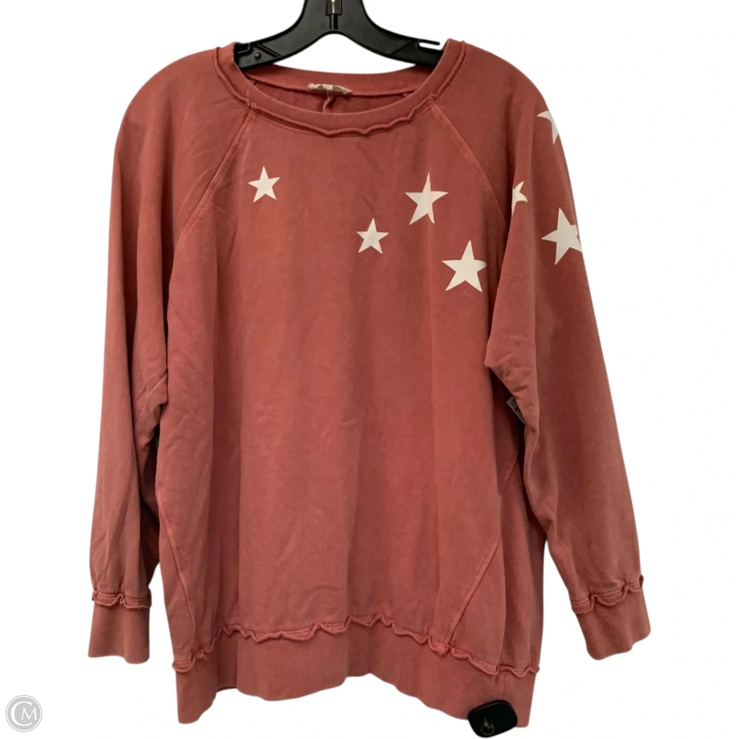 Sweatshirt Crewneck By Easel In Pink, Size: M