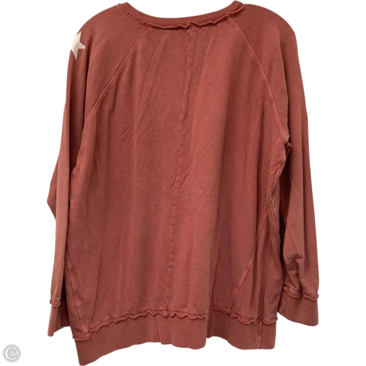 Sweatshirt Crewneck By Easel In Pink, Size: M