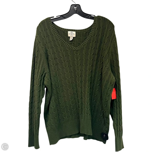 Sweater By St Johns Bay In Green, Size: 2x