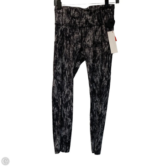 Athletic Leggings By Lululemon In Black & Grey, Size: S