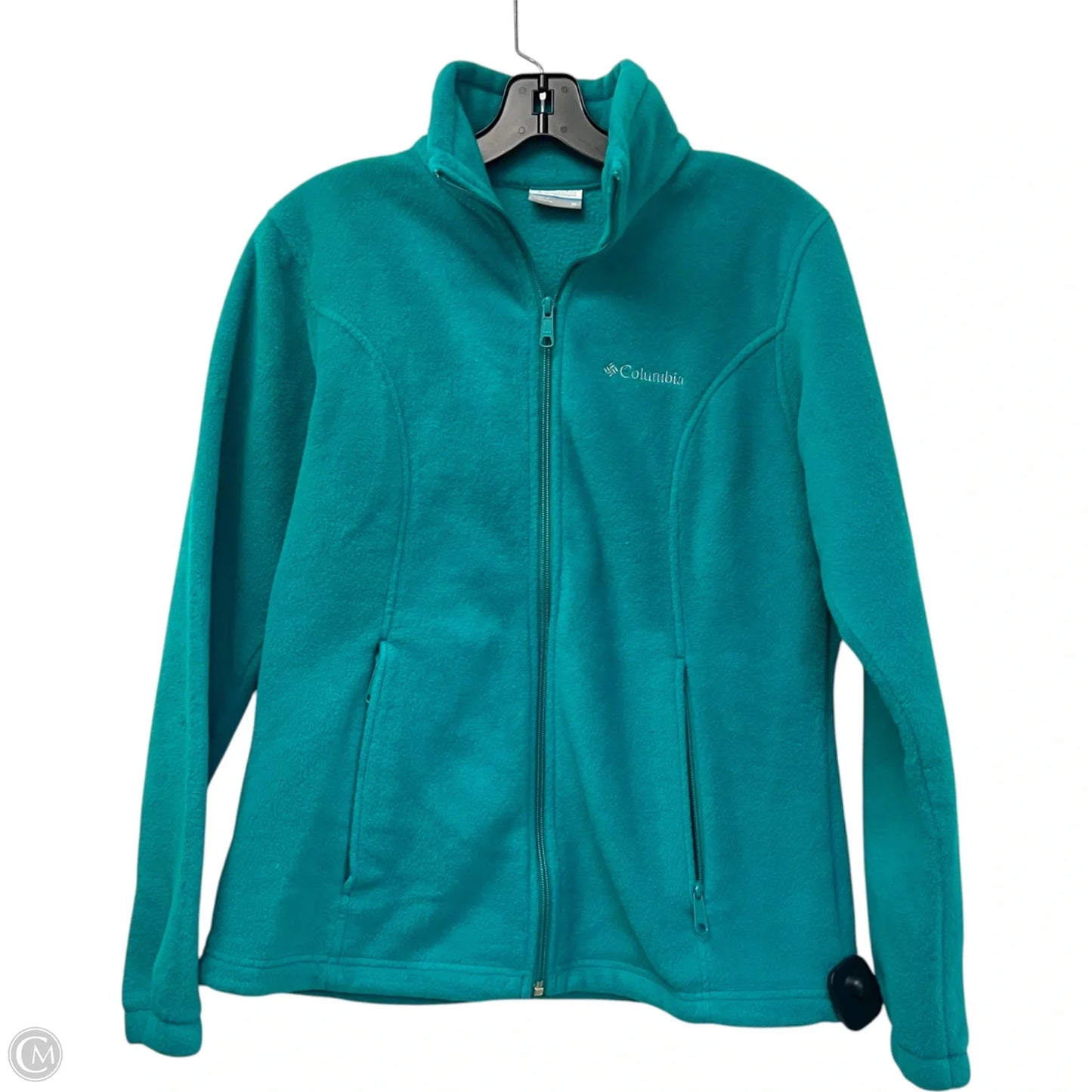 Jacket Fleece By Columbia In Aqua, Size: M