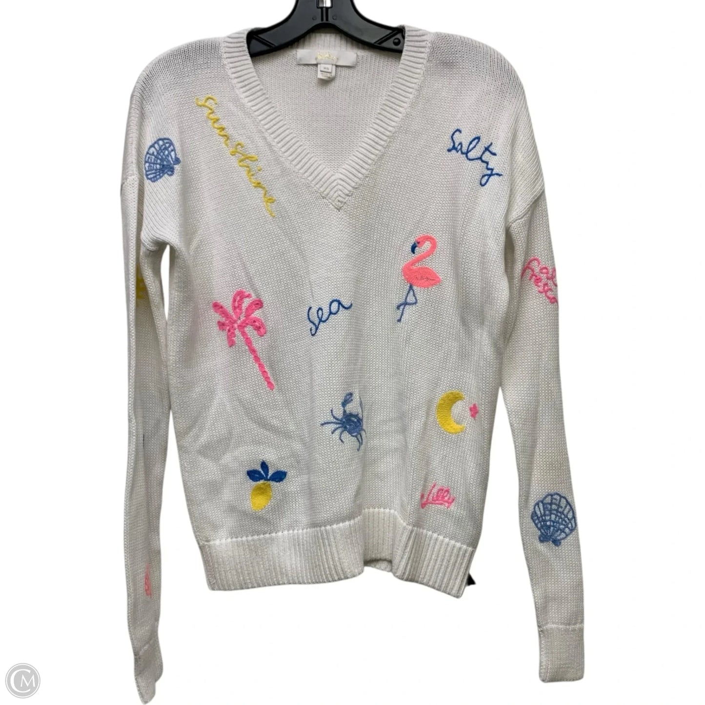 Sweater Designer By Lilly Pulitzer In White, Size: Xs