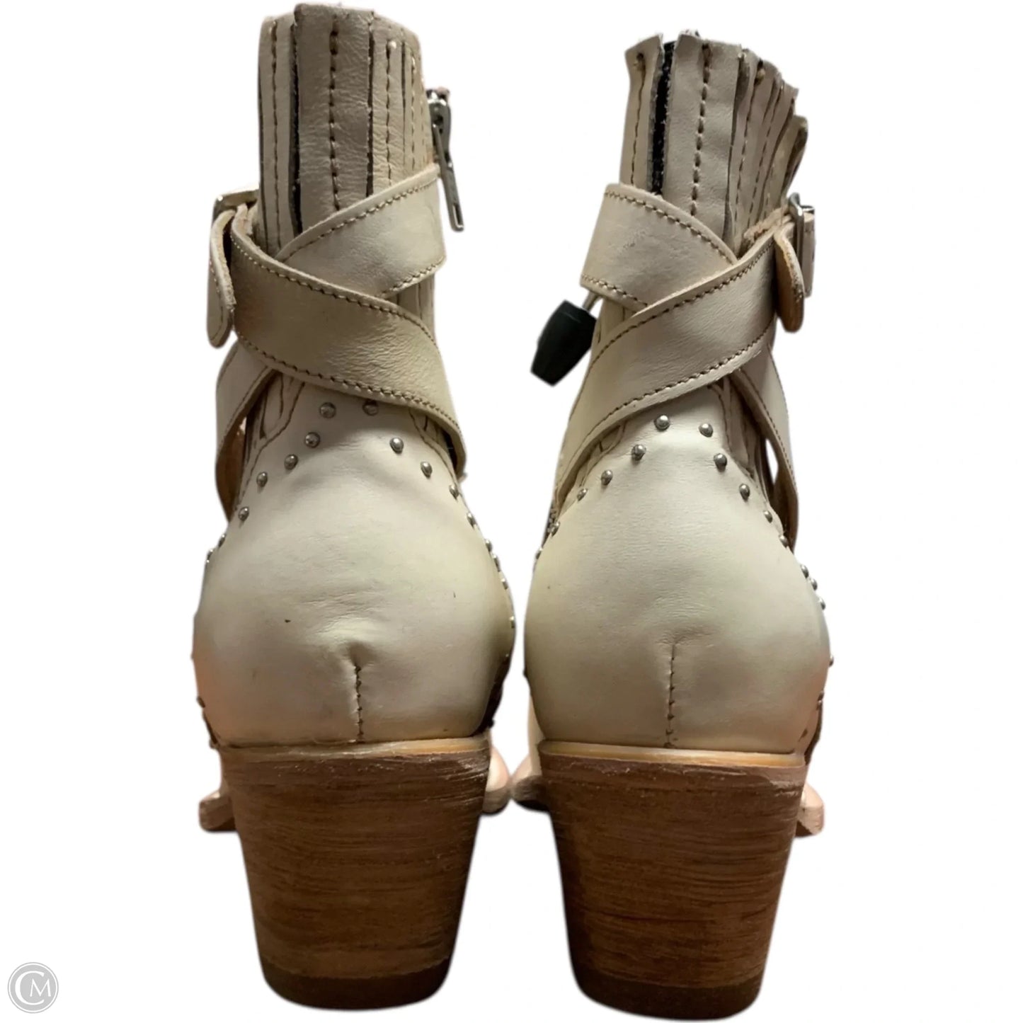 Boots Western By Freebird In Cream, Size: 8