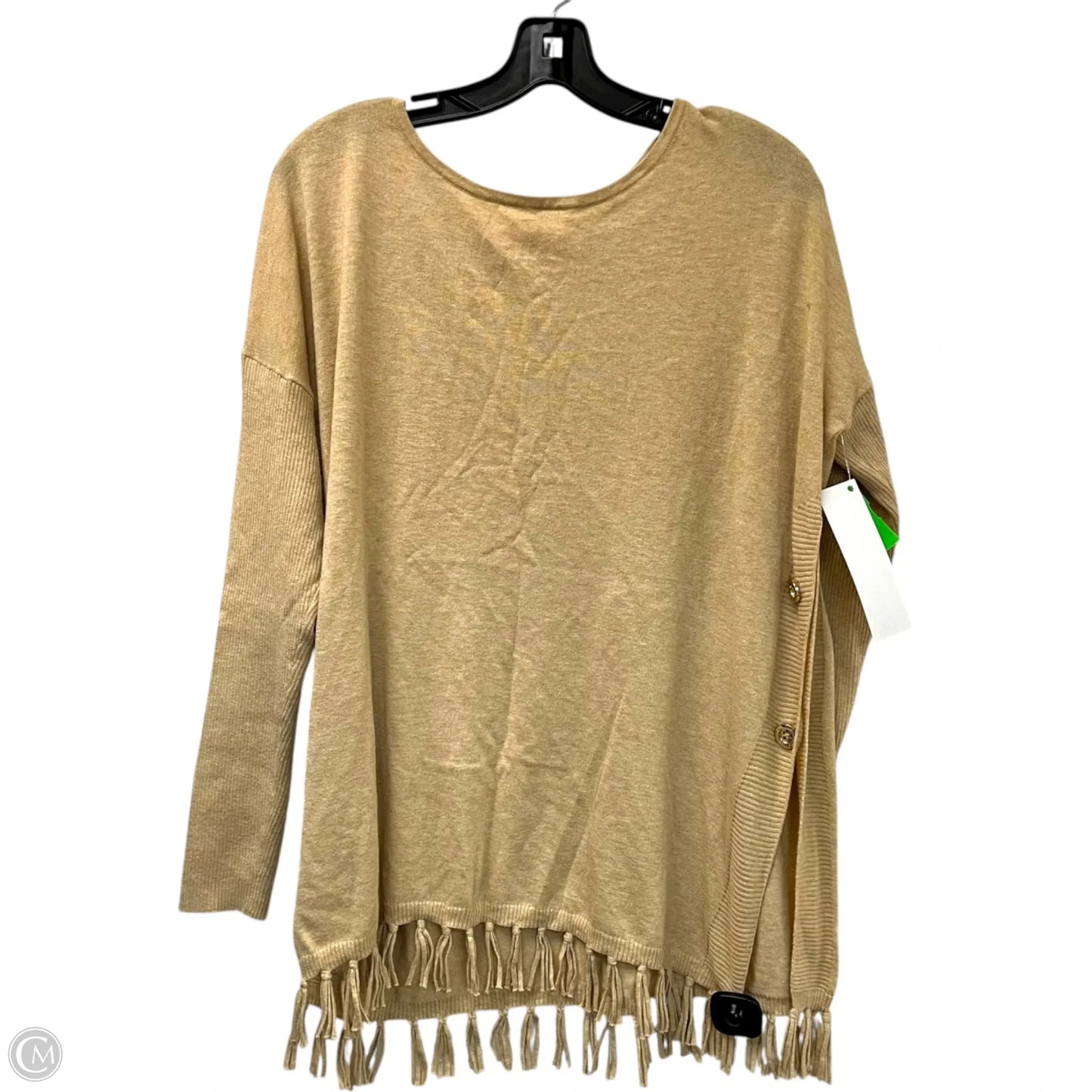 Top Long Sleeve Designer By Lilly Pulitzer In Beige, Size: M