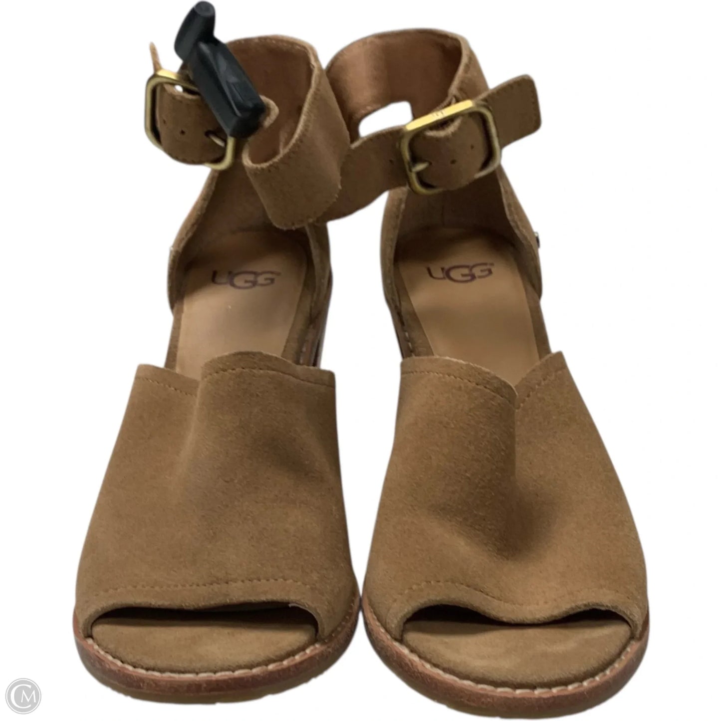 Sandals Designer By Ugg In Tan, Size: 6.5