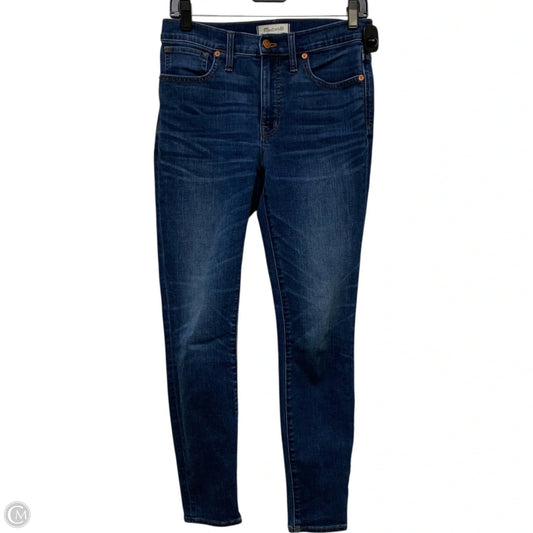 Jeans Skinny By Madewell In Blue Denim, Size: 4