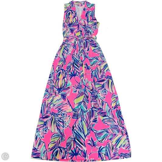 Dress Designer By Lilly Pulitzer In Blue & Pink, Size: L