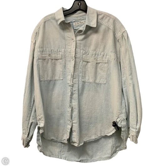 Jacket Shirt By We The Free In Blue, Size: Xs