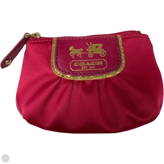 Coin Purse Designer By Coach, Size: Small