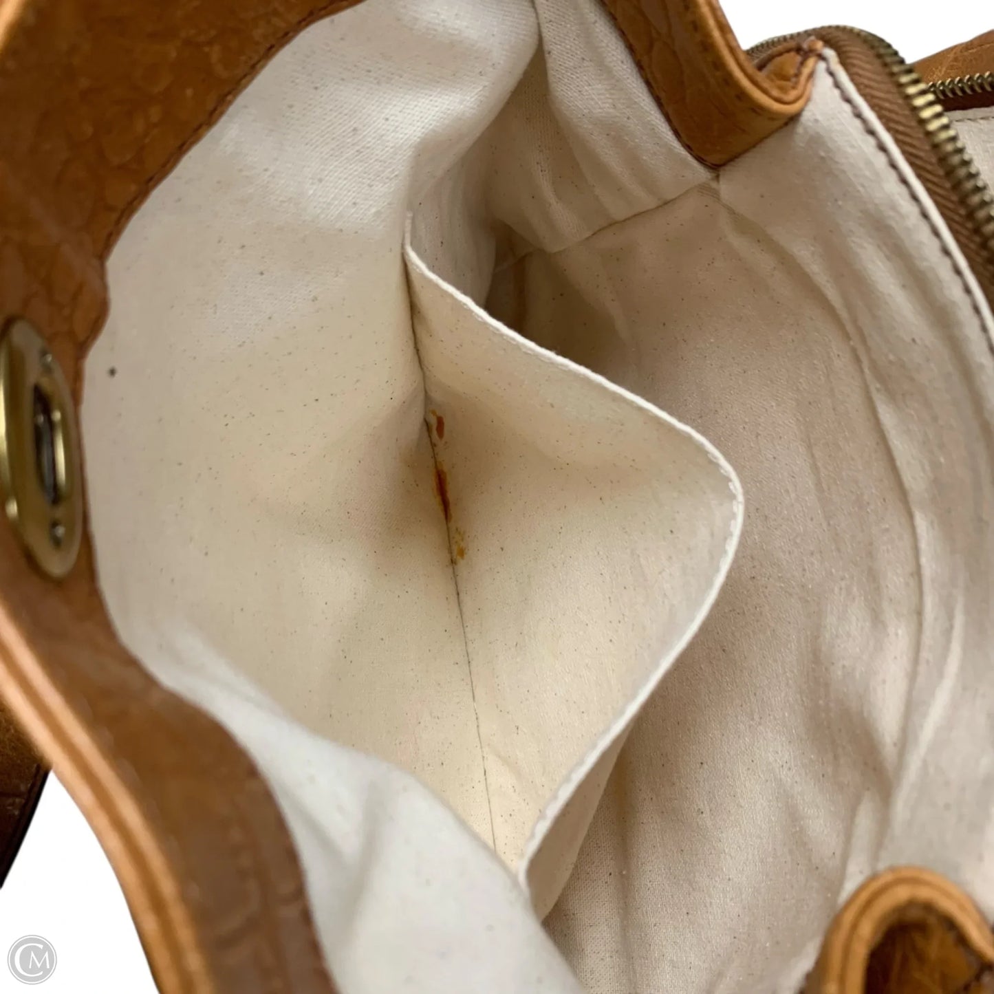 Handbag Leather By Margot, Size: Medium