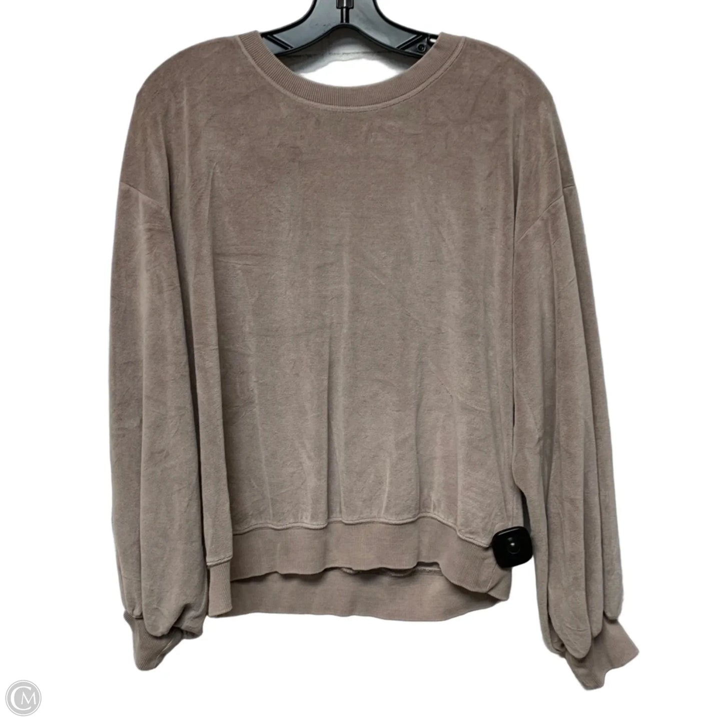 Sweatshirt Crewneck By Young Fabulous & Broke In Beige, Size: S