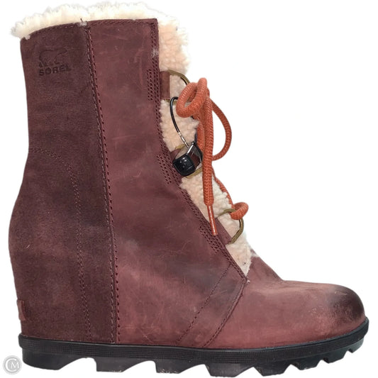 Boots Mid-calf Heels By Sorel In Purple, Size: 11