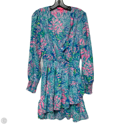 Dress Designer By Lilly Pulitzer In Blue & Pink, Size: S