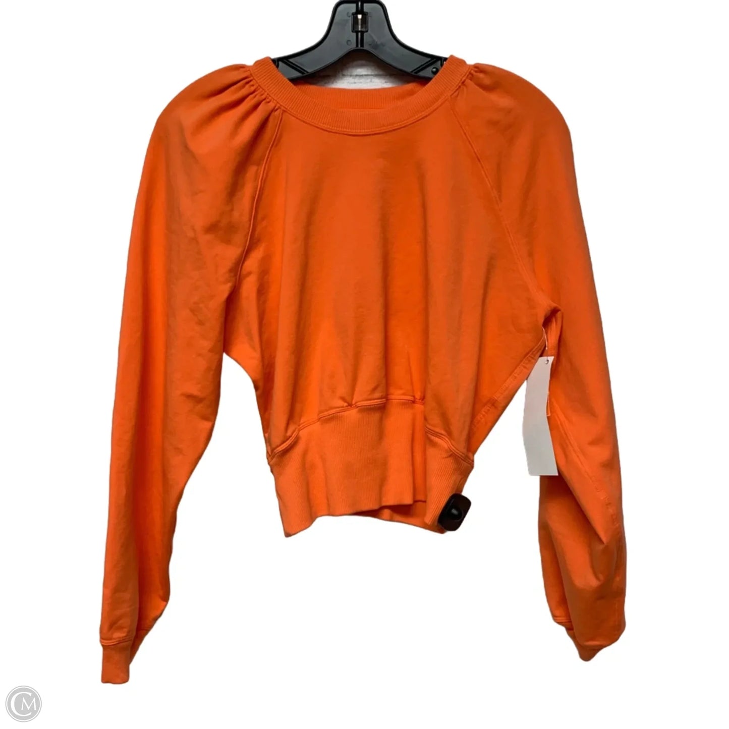 Athletic Sweatshirt Crewneck By Lululemon In Orange, Size: M