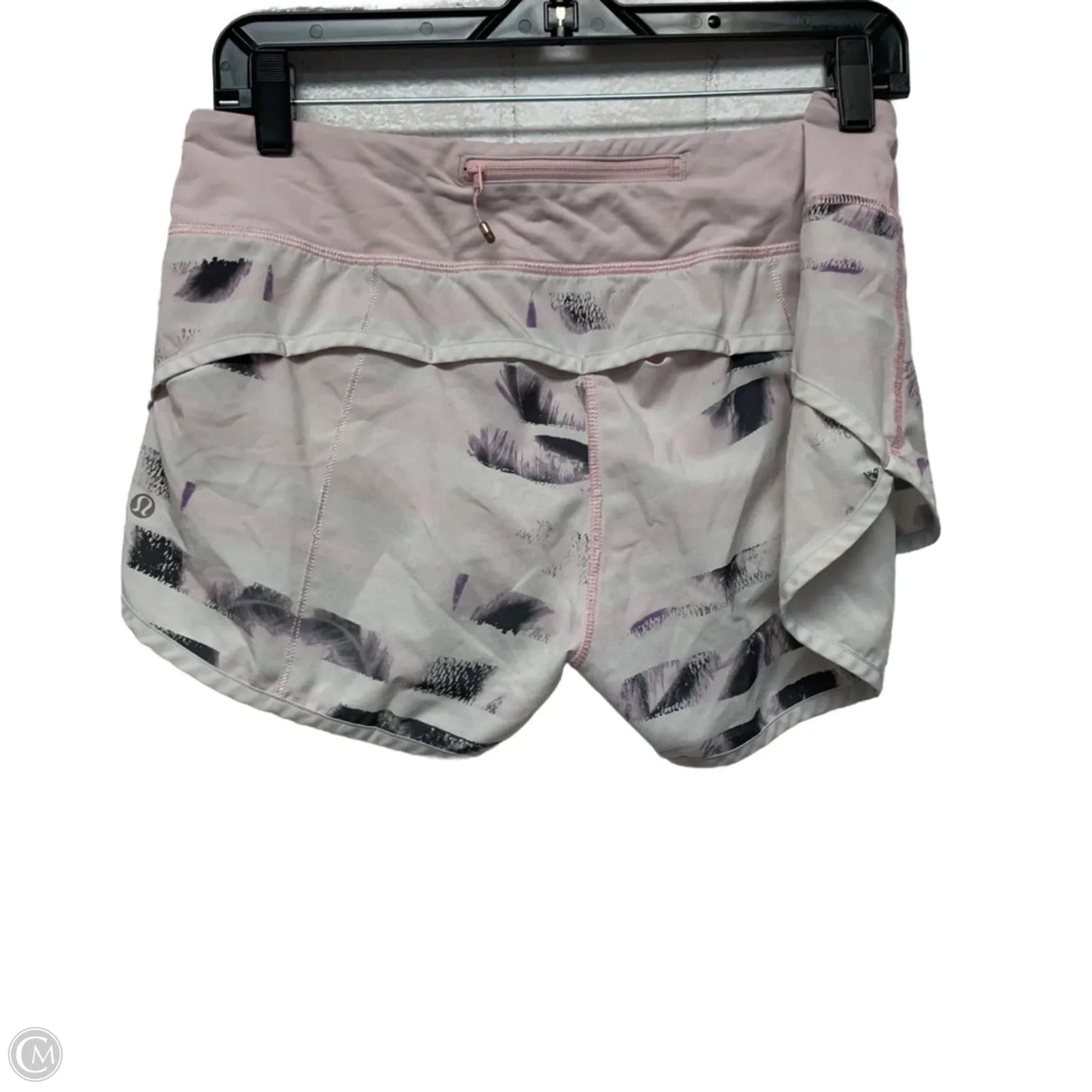 Athletic Shorts By Lululemon In Pink, Size: M