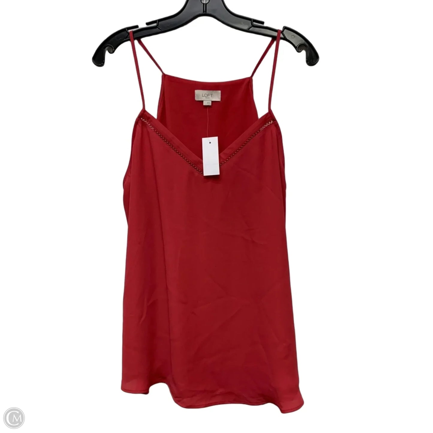 Blouse Sleeveless By Loft In Pink, Size: L