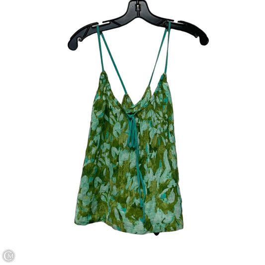 Top Sleeveless By Anthropologie In Green, Size: Xxs
