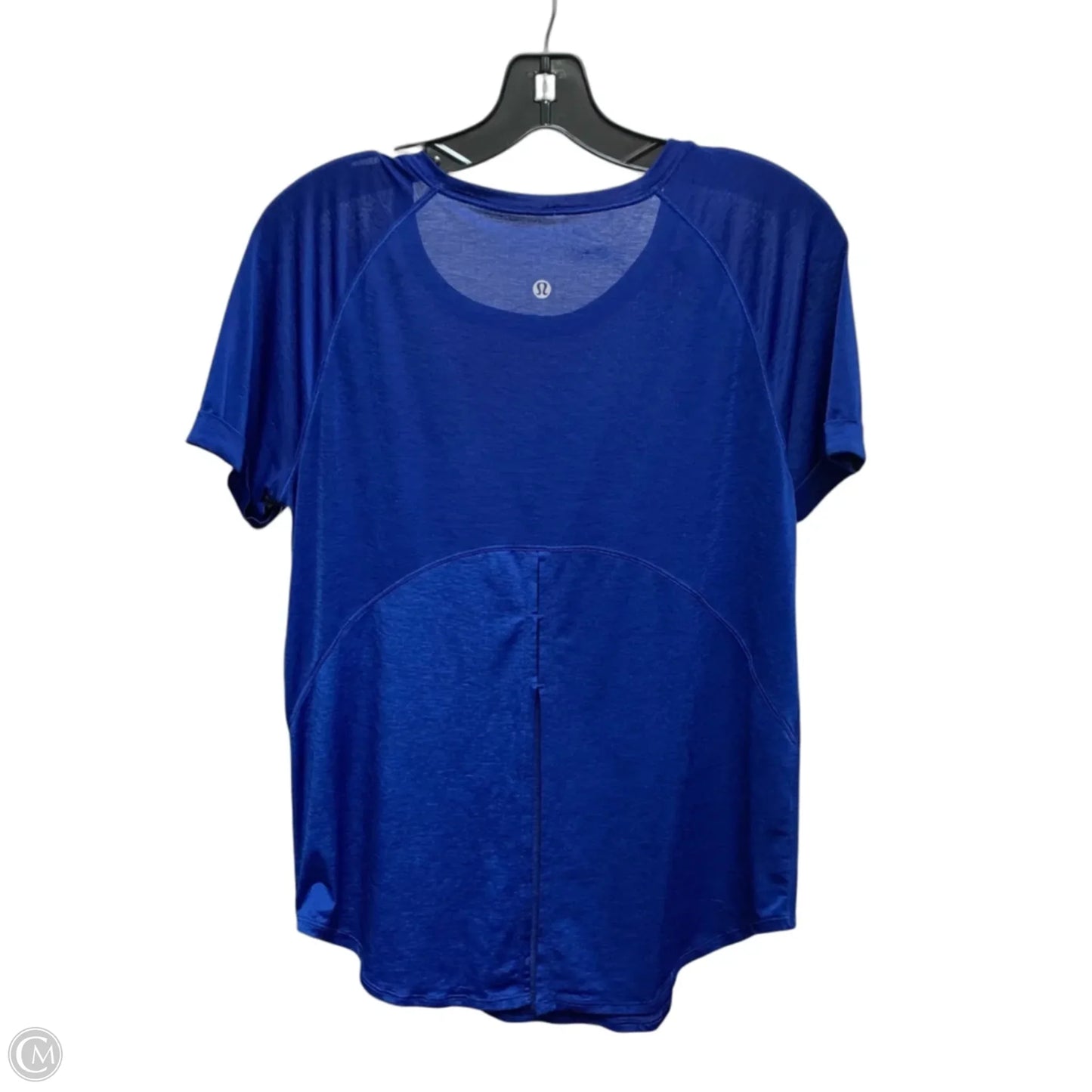 Athletic Top Short Sleeve By Lululemon In Blue, Size: S