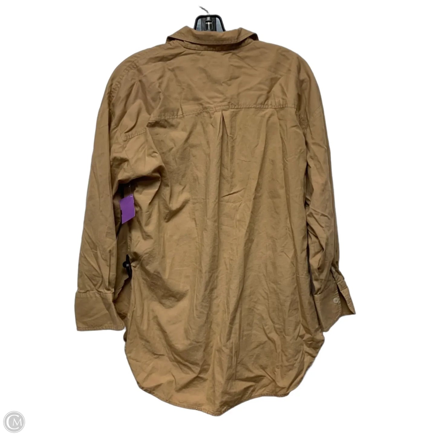 Top Long Sleeve By Maeve In Tan, Size: Xs