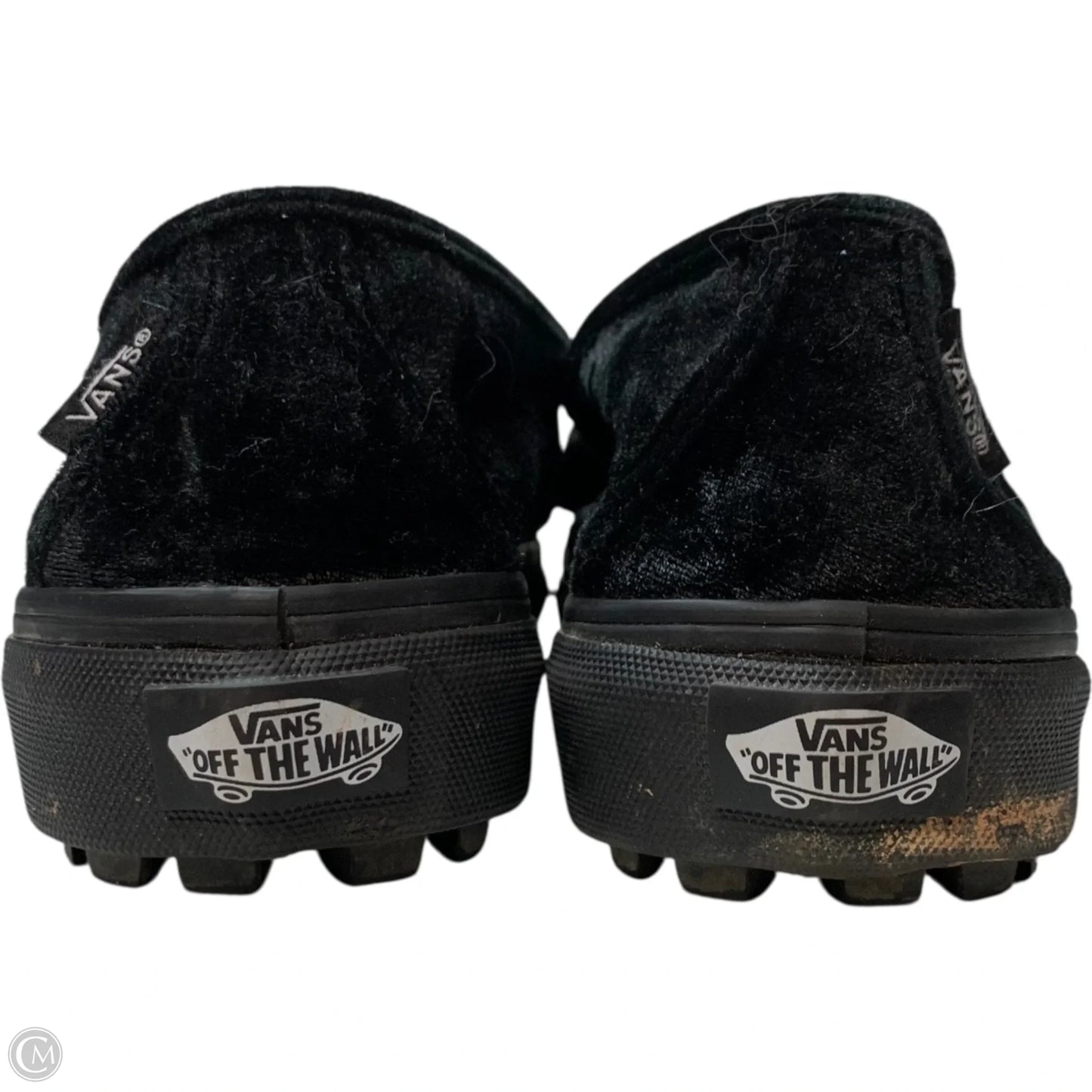 Shoes Flats By Vans In Black, Size: 8