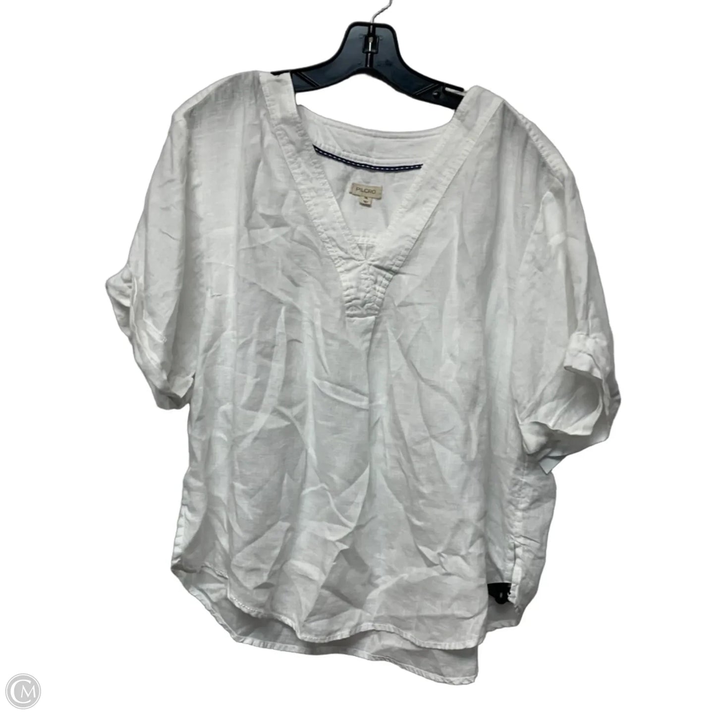 Top Short Sleeve By Pilcro In White, Size: Xl