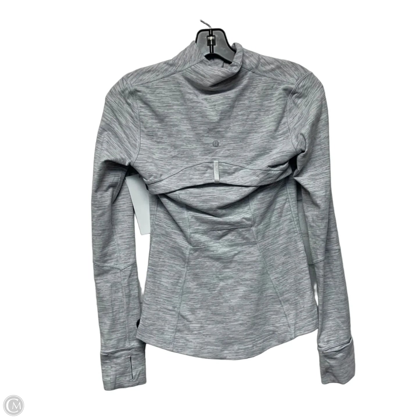 Athletic Jacket By Lululemon In Grey, Size: S