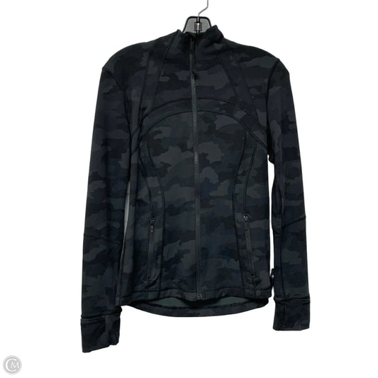 Athletic Jacket By Lululemon In Camouflage Print, Size: M