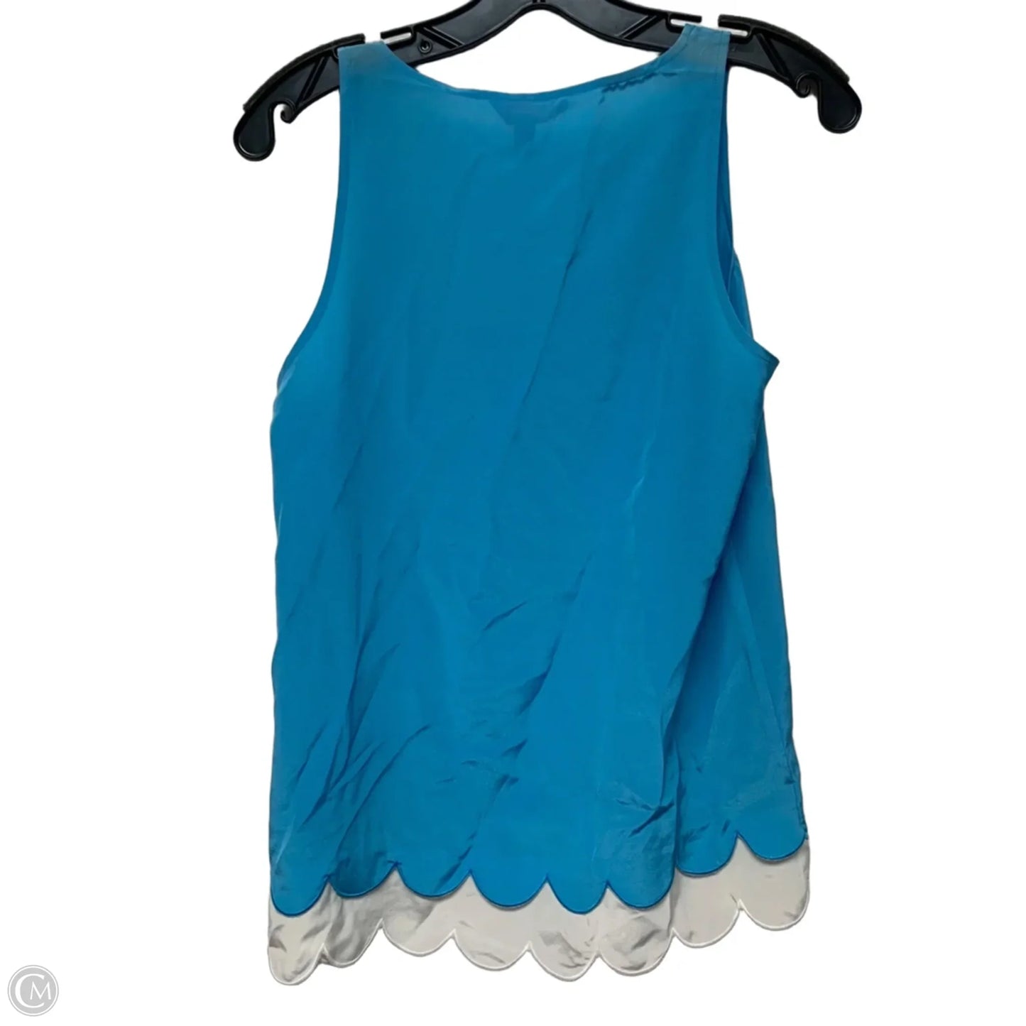 Top Sleeveless Designer By Lilly Pulitzer In Blue & White, Size: S