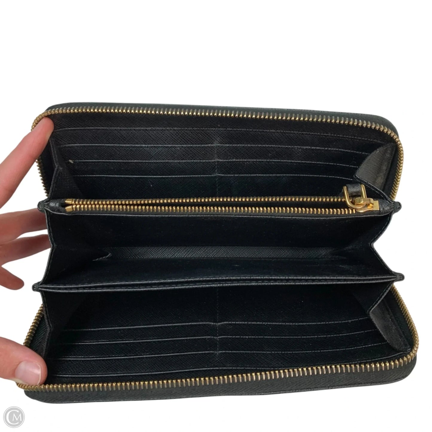 Wallet Luxury Designer By Prada, Size: Large