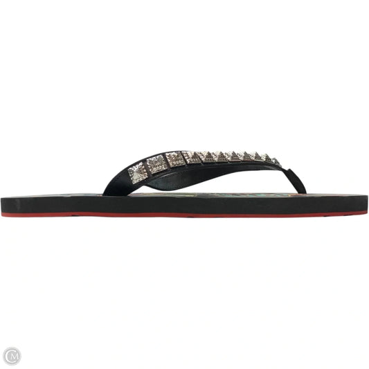 Sandals Luxury Designer By Christian Louboutin In Black, Size: 11.5