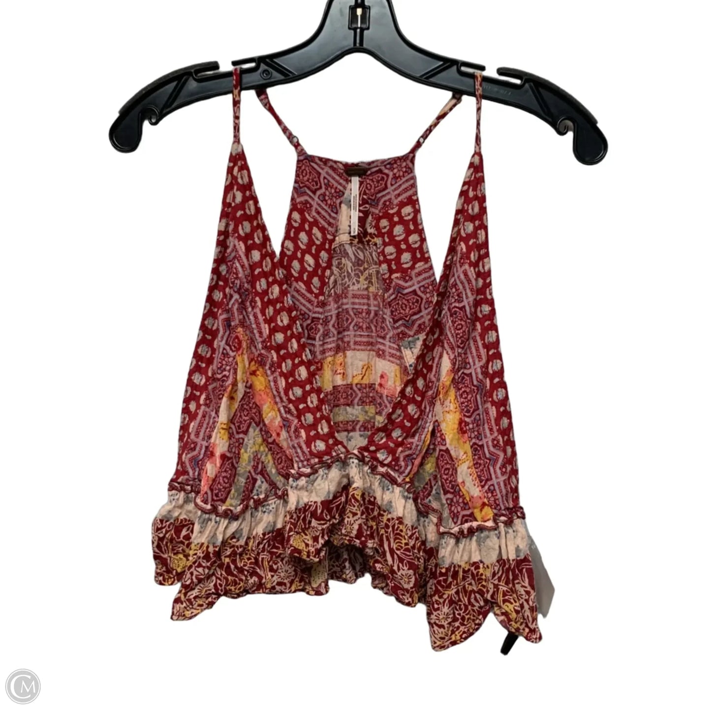 Top Sleeveless By Free People In Pink & Red, Size: S