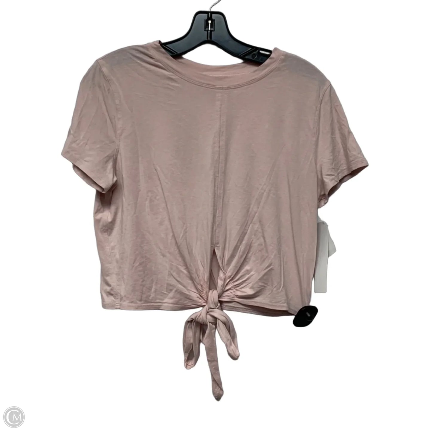 Athletic Top Short Sleeve By Lululemon In Pink, Size: S