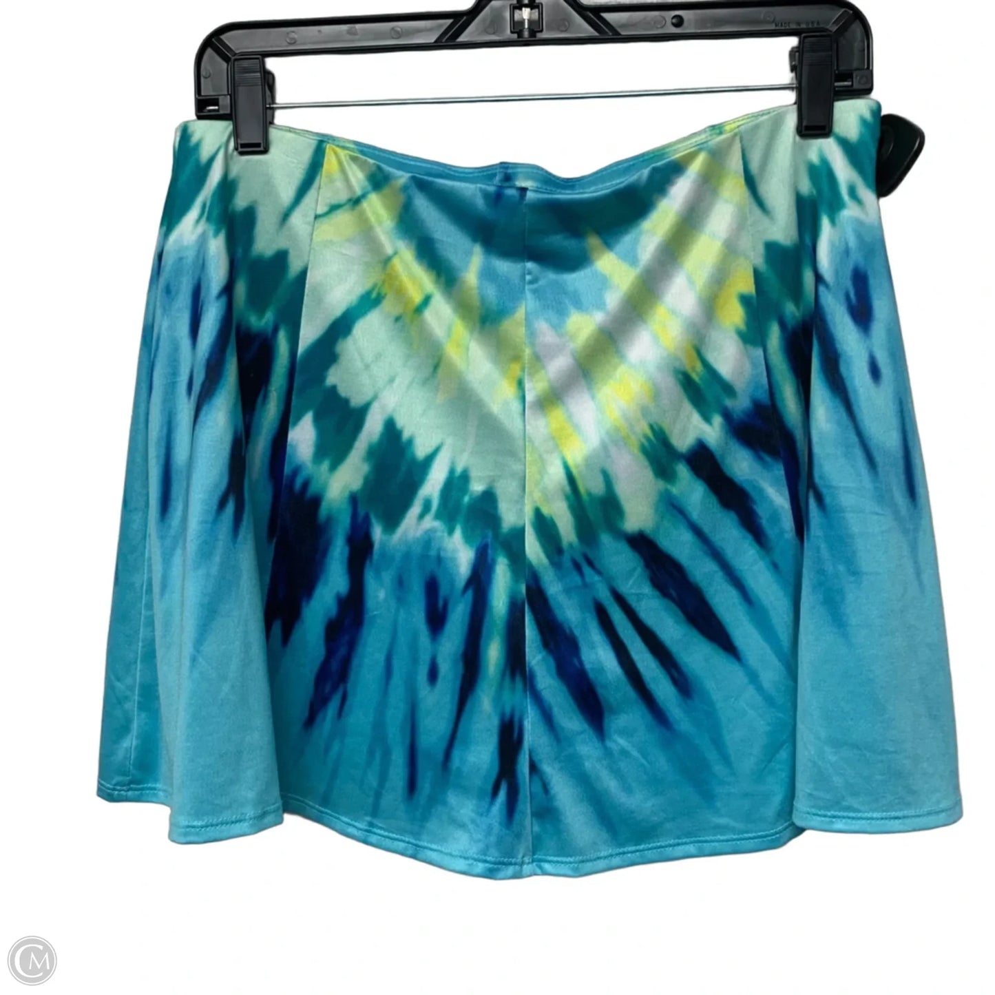 Athletic Skort By Lucky In Love In Blue & Yellow, Size: L